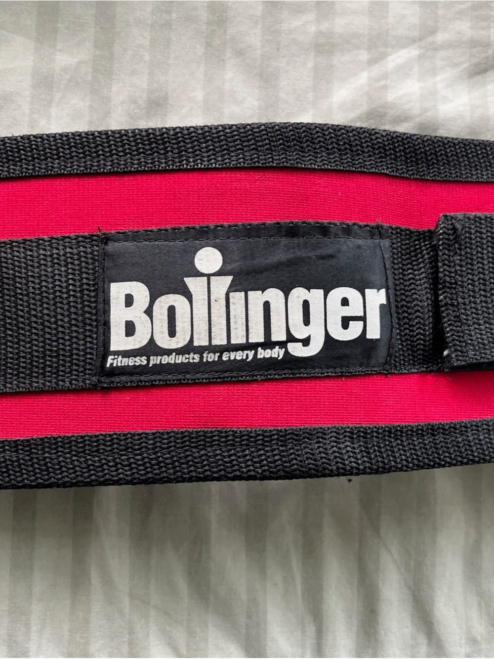 Bollinger Nylon 4-1/2" Adjustable Black and Red Weight Lifting Power Belt